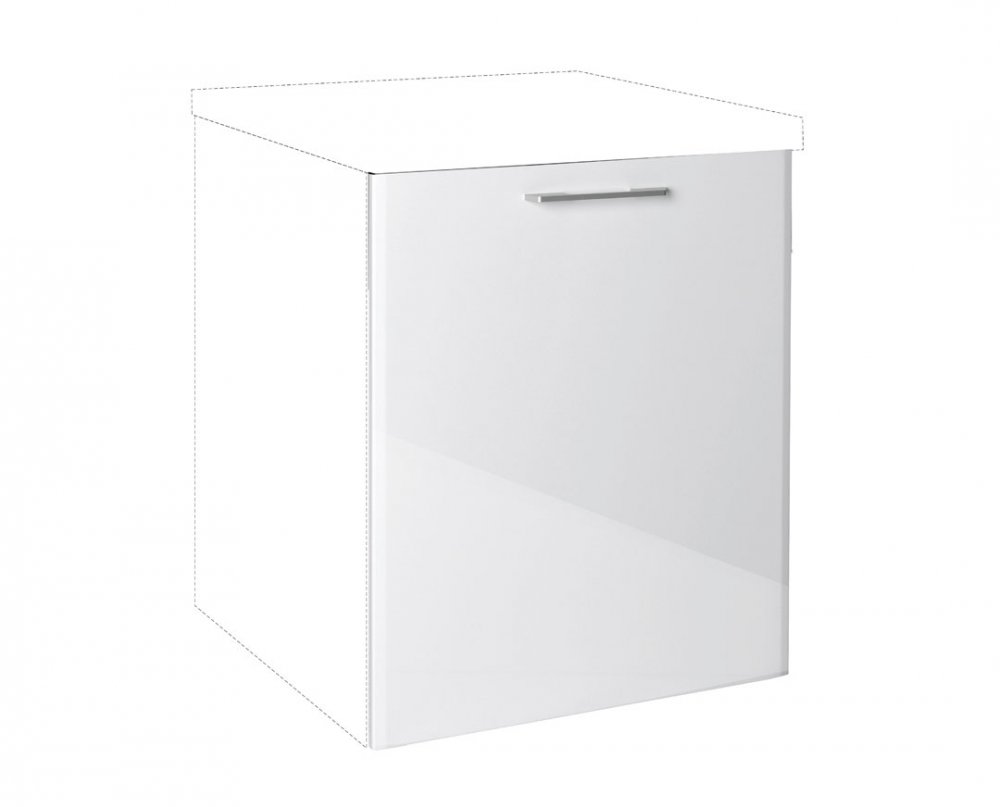 Maska IN MDF 60×72 - bílá lesk