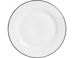 Mělký talíř 27 cm Lineo, bílý