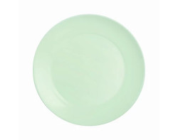 Mělký talíř Apy 25 cm, zelené opálové sklo
