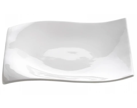 Mělký talíř Motion 18x18 cm, bílý