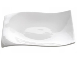 Mělký talíř Motion 18x18 cm, bílý