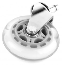 MERCURY Kolečko Premium Crystal grey, pogumované, průměr 73 mm, čep 11 mm