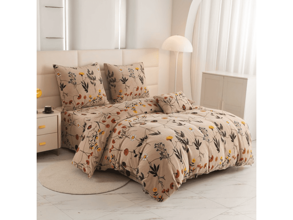 Mikroplyšové povlečení HERBÁŘ béžové Rozměr povlečení: 70 x 90 cm | 140 x 200 cm