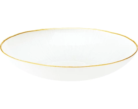 Mísa Dia 30 cm, bílá/zlatá