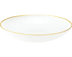 Mísa Dia 30 cm, bílá/zlatá