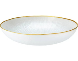Miska Dia 21 cm, bílá/zlatá