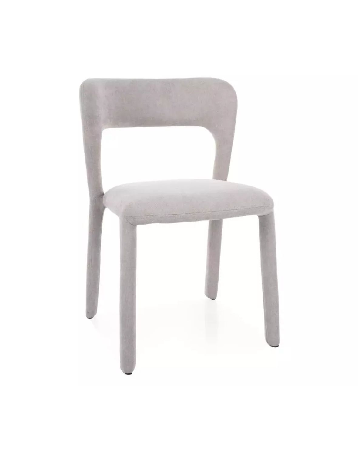 Moderní čalouněná židle Vico, světle šedá