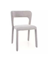 Moderní čalouněná židle Vico, světle šedá