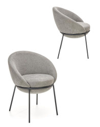 Moderní jídelní židle K482, šedá