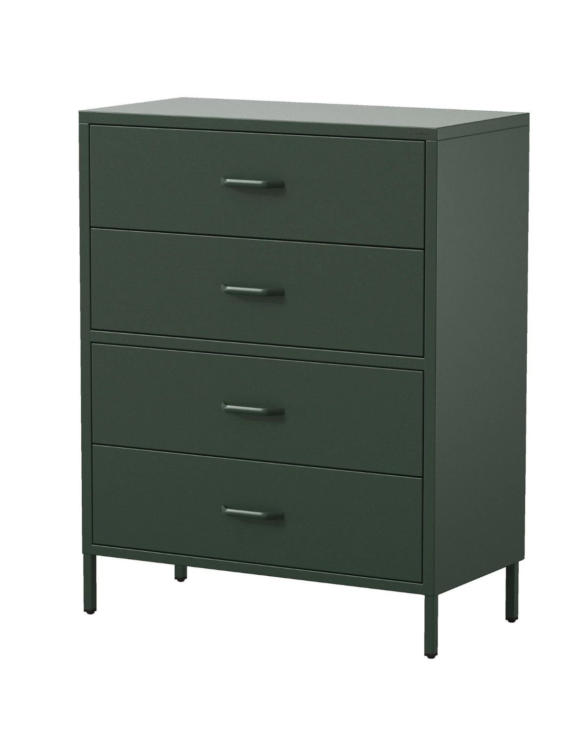 Moderní komoda Carla na nohách: lahvově zelená (1580)