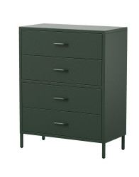 Moderní komoda Carla na nohách: lahvově zelená (1580)