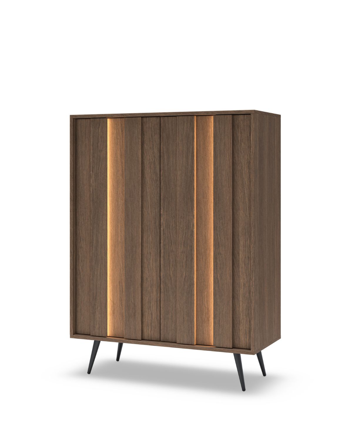 Moderní komoda do obývacího pokoje s LED osvětlením Amaro B