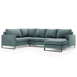 Modrá sedací souprava do U CORNER