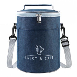 Modrá termotaška pro přepravu jídla LUNCH BOX