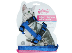 Modrý postroj pro koťata KITTEN HARNES