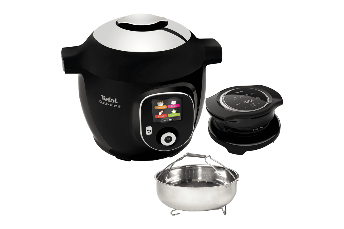 Multifunkční elektrický tlakový hrnec Tefal Cook4me+ CY85X8F2 příslušenství fritéza, mísa pro vaření