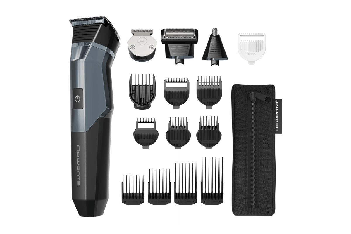 Multifunkční pánský zastřihovač Rowenta X-Series 900 16v1 TN9710E0 Bleděmodrý/Černý