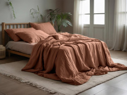 Mušelínové povlečení MUSSARI světle hnědé Rozměr povlečení: 70 x 90 cm | 140 x 200 cm