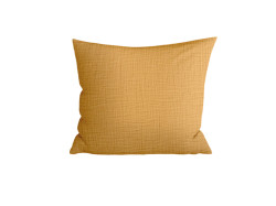 Mušelínový povlak na polštář MUSSARI 45x45 cm, hořčicový