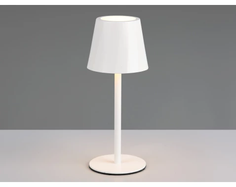 Nabíjecí LED stolní lampička Diaz, bílá