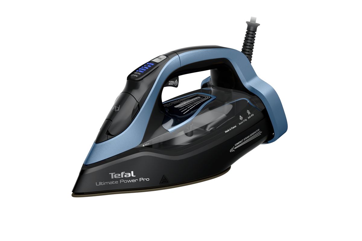 Napařovací žehlička Tefal Ultimate Power Pro FV9E53E0 Bledě modrá/Černá