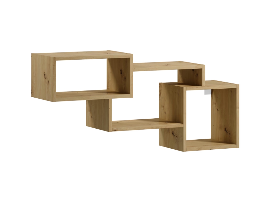 Nástěnná police ALITTY 96x46 cm, dub artisan