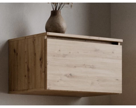 Nástěnná skříňka Asko Living, 60 cm, dub artisan