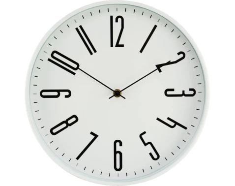 Nástěnné hodiny 30 cm, bílé