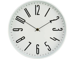 Nástěnné hodiny 30 cm, bílé