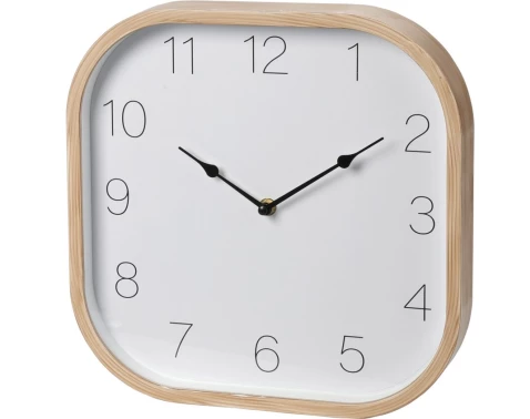 Nástěnné hodiny 30x30 cm, dřevěný vzhled