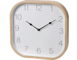 Nástěnné hodiny 30x30 cm, dřevěný vzhled