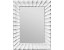 Nástěnné zrcadlo 60x90 cm, bílé