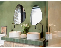 Nástěnné zrcadlo Ida 40x60 cm, černé