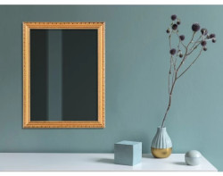 Nástěnné zrcadlo Loreley 34x45 cm, dřevěný zlatý rám