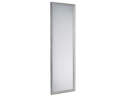 Nástěnné zrcadlo Loreley 35x125 cm, dřevěný stříbrný rám
