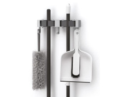 Nástěnný držák na košťata a nářadí Hang-up 2, šedý