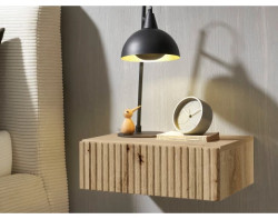 Nástěnný noční stolek s 1 zásuvkou Taboni, dub artisan