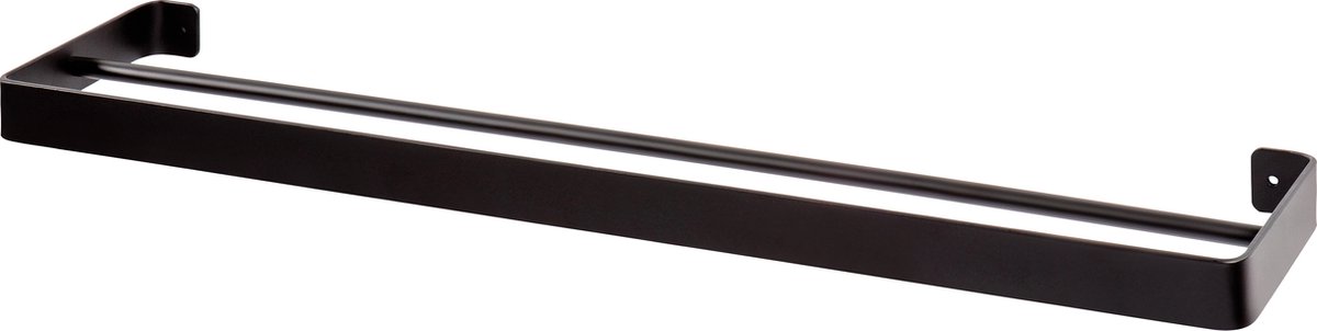 Nástěnný věšák na ručníky HANDY 60x12,5 cm, černý