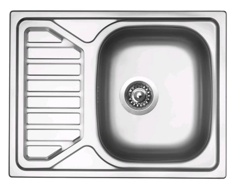 Nerezový dřez s odkapem Sinks Okio 650 V, matný