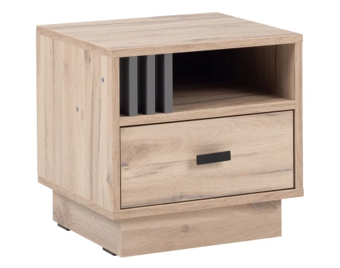 Noční stolek Almo, dub estana/antracit