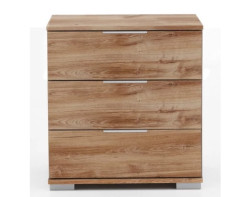 Noční stolek Easy Plus, 3 zásuvky, dub prkenný