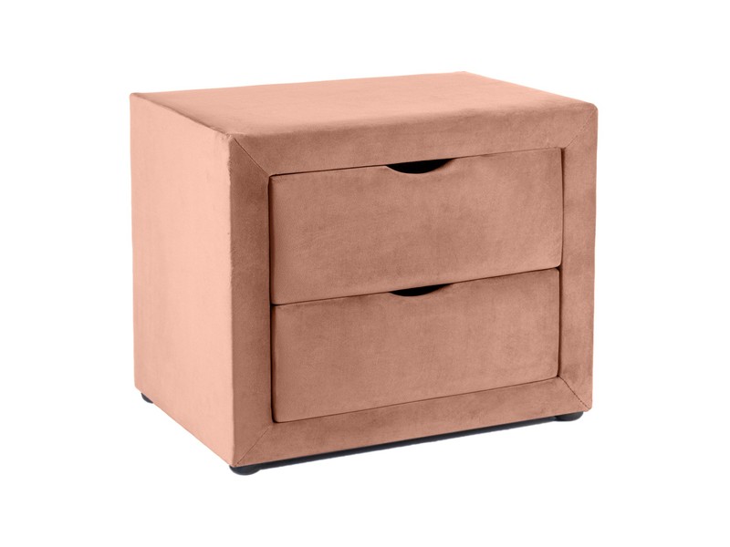 Noční stolek ET-002 VELVET starorůžový