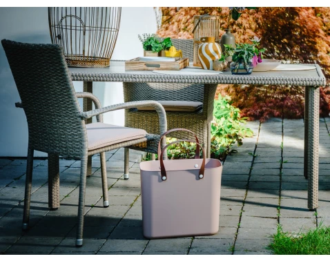 Obdélný zahradní stůl Alford 150x90 cm, béžový