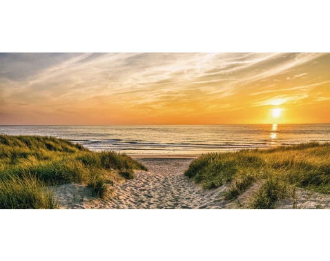 Obraz na plátně Písečná cesta k moři, 70x33 cm