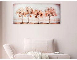 Obraz na plátně Stromy v řadě, 150x50 cm