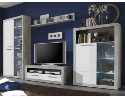 Obývací stěna Stone, s osvětlením