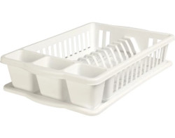 Odkapávač na nádobí 39,5x26 cm, bílý