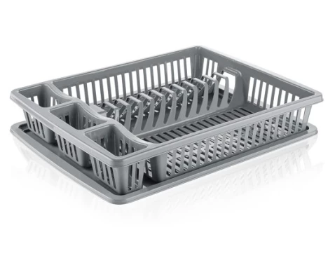 Odkapávač na nádobí myKitchen, šedý