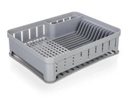 Odkapávač na nádobí myKitchen 40x31 cm, šedý