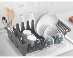 Odkapávač na nádobí Smartex, šedý